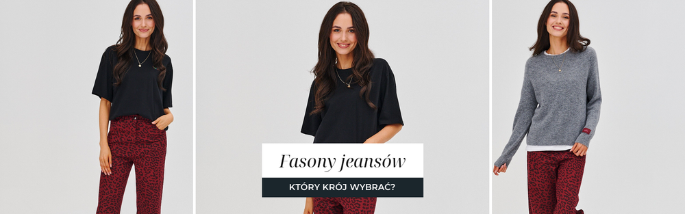 Spodnie jeansowe damskie w prostym kroju