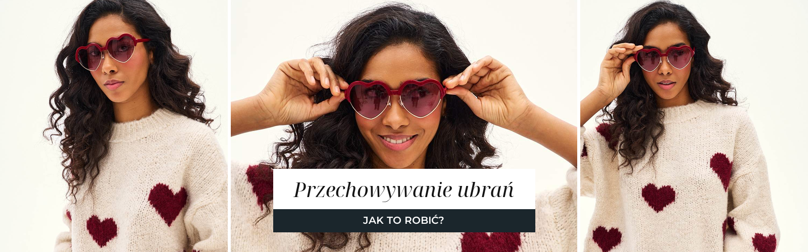 Kremowy sweter dzianinowy przygotowany do przechowywania