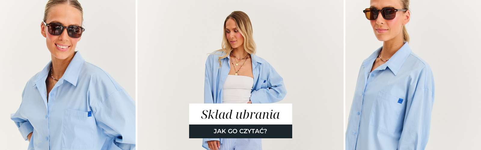 Błękitna bawełniana koszula oversize, widoczny splot tkaniny