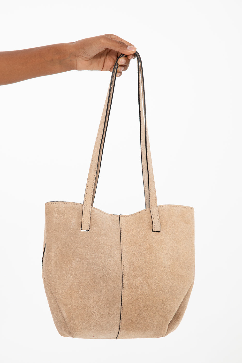 Torebka skórzana typu shopper Caramel Glow