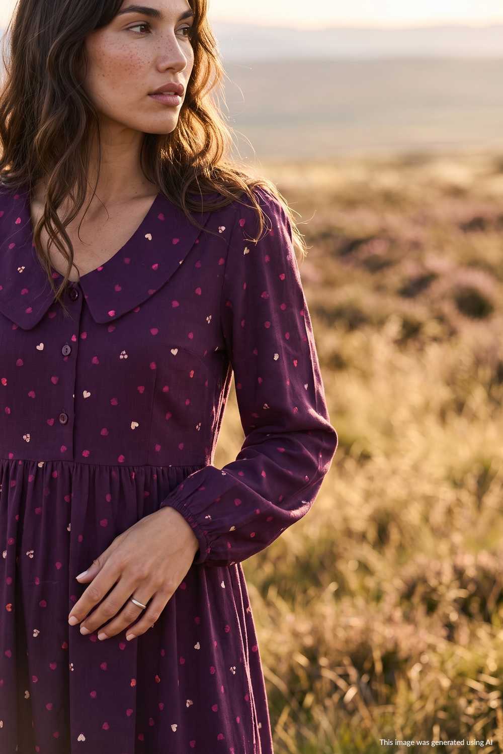 Sukienka midi Plum Funghetti