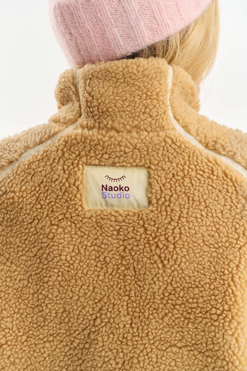 Kurtka z wełną Teddy Fuzzy Dune