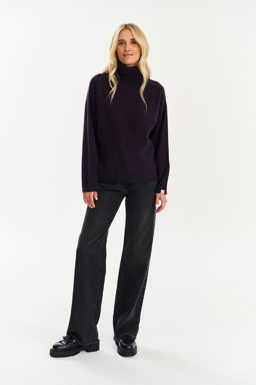 Sweter golf merino z kaszmirem Ganache