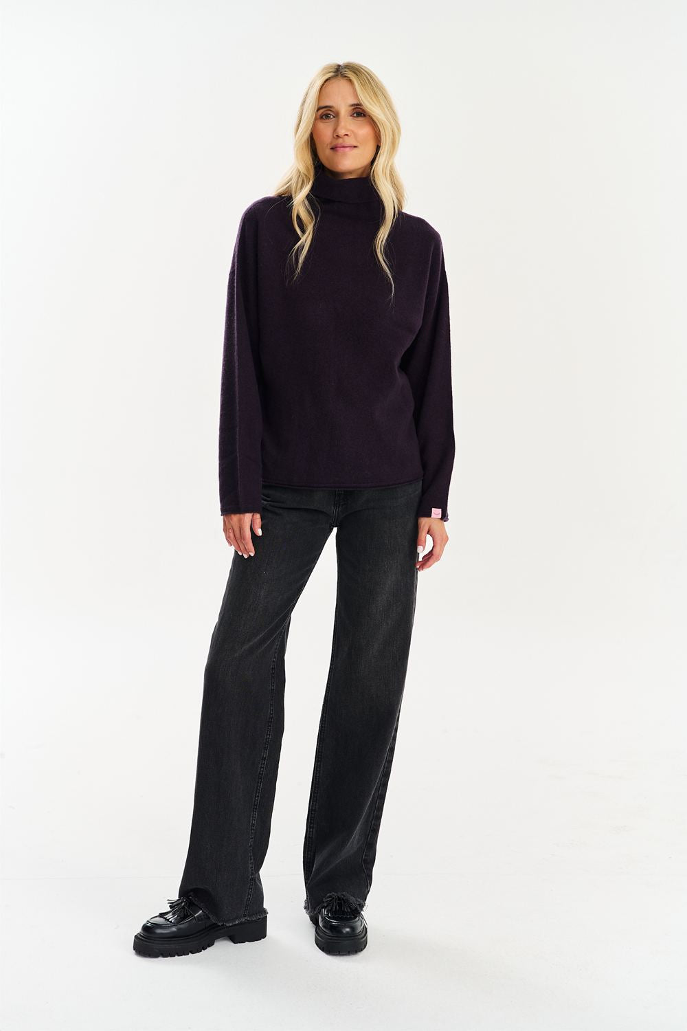 Sweter golf merino z kaszmirem Figment
