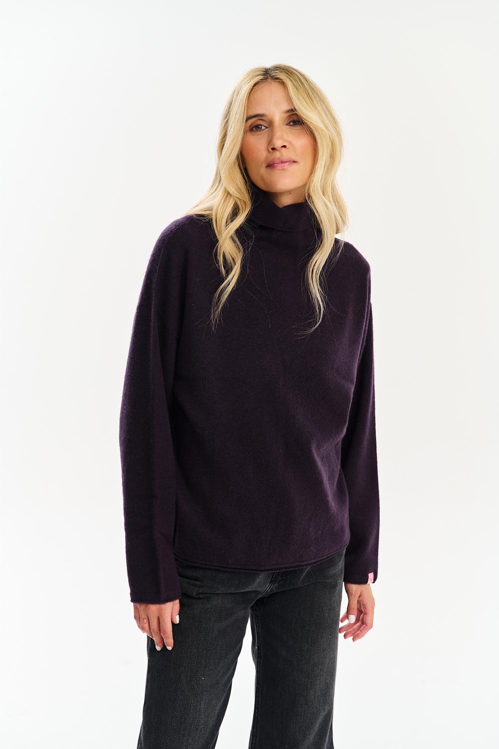 Sweter golf merino z kaszmirem Figment