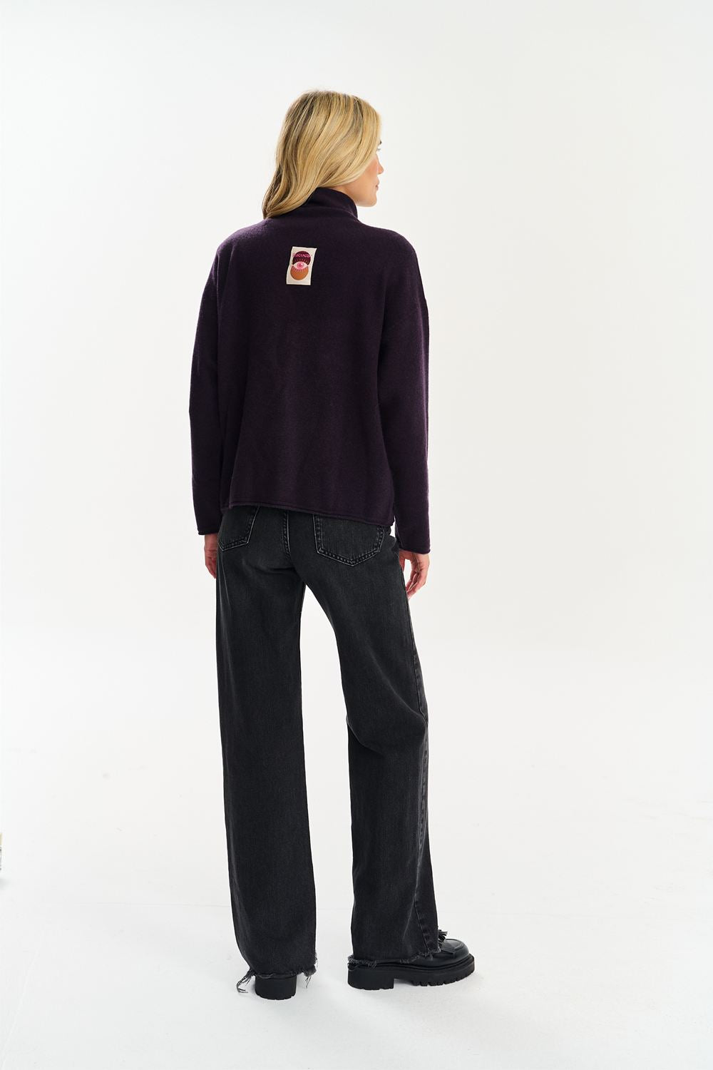 Sweter golf merino z kaszmirem Figment