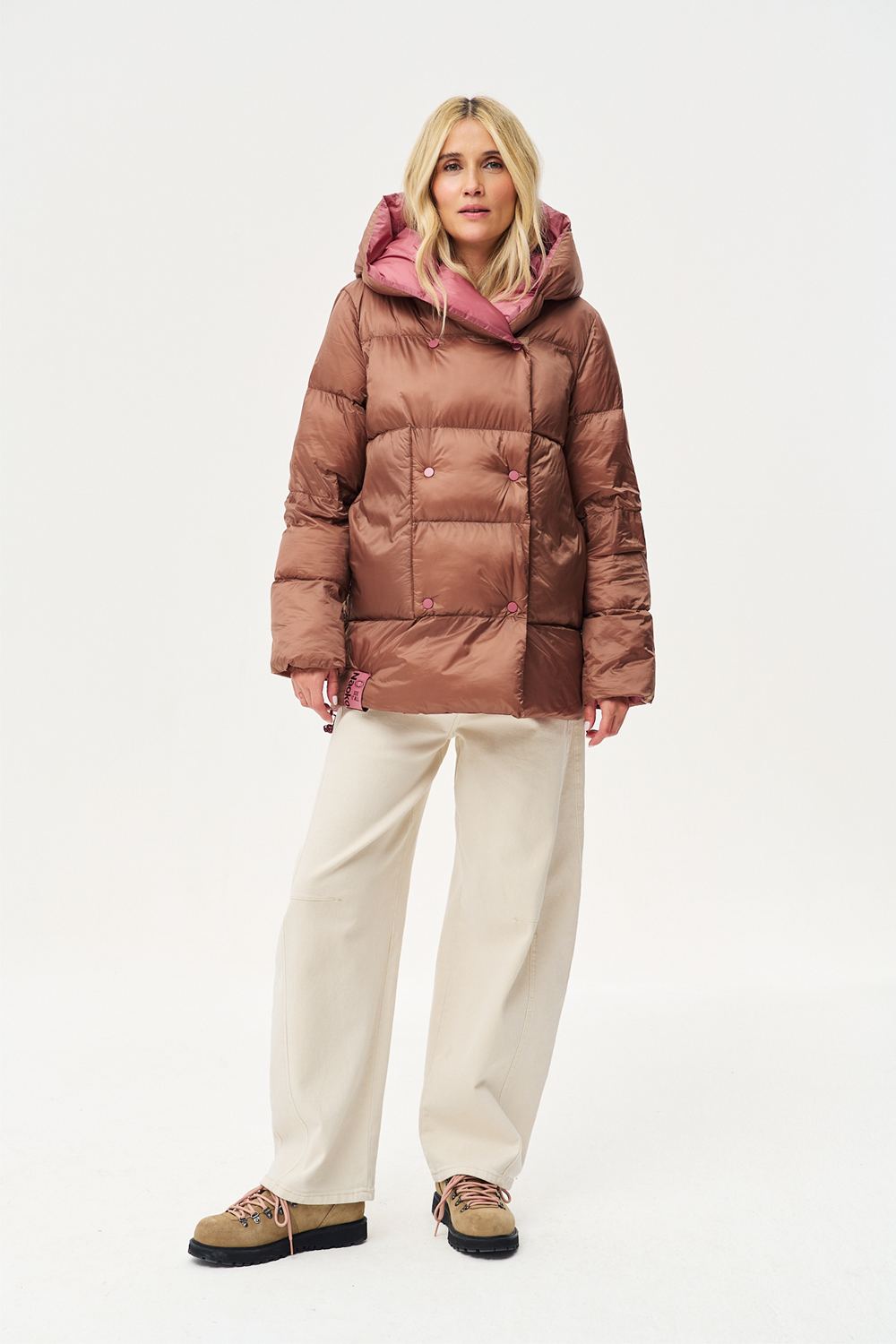 Dwustronna kurtka zimowa Alaska Caramel Blush