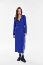 Sukienka dzianinowa midi London Blue