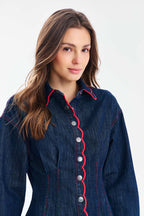 Sukienka jeansowa mini Swinging Stitch