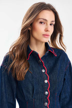 Sukienka jeansowa mini Swinging Stitch