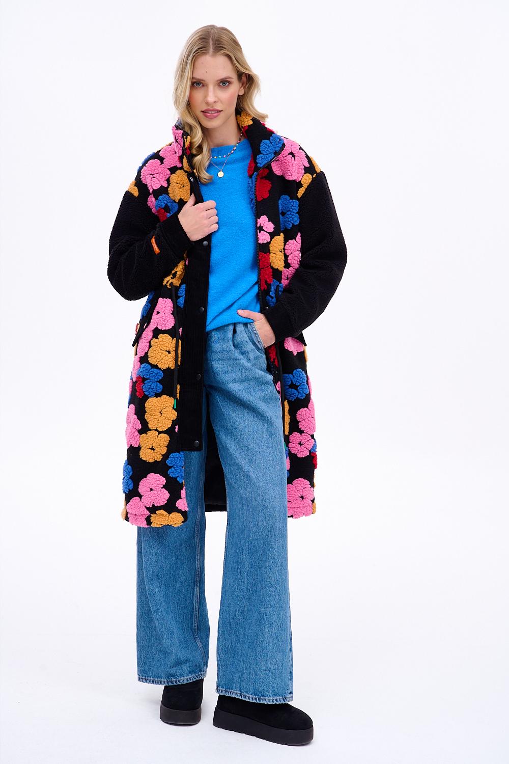 Płaszcz Teddy Floral Dream