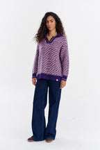 Sweter polo z moherem Touch of Mood