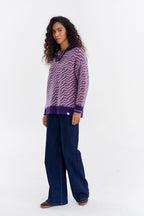 Sweter polo z moherem Touch of Mood