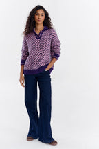 Sweter polo z moherem Touch of Mood
