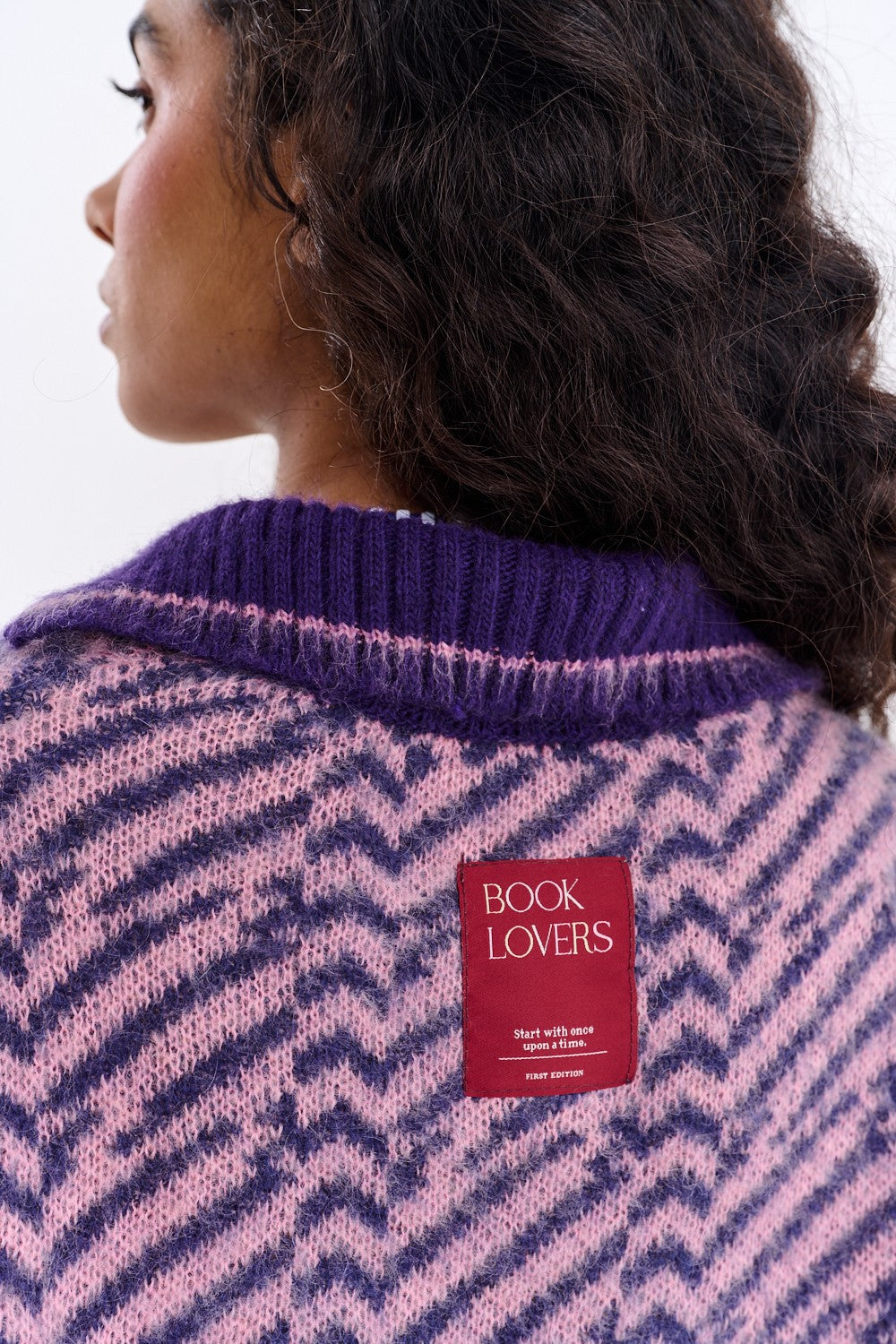 Sweter polo z moherem Touch of Mood