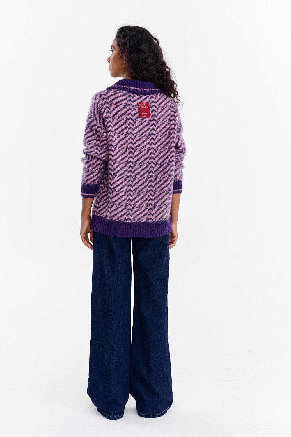 Sweter polo z moherem Touch of Mood