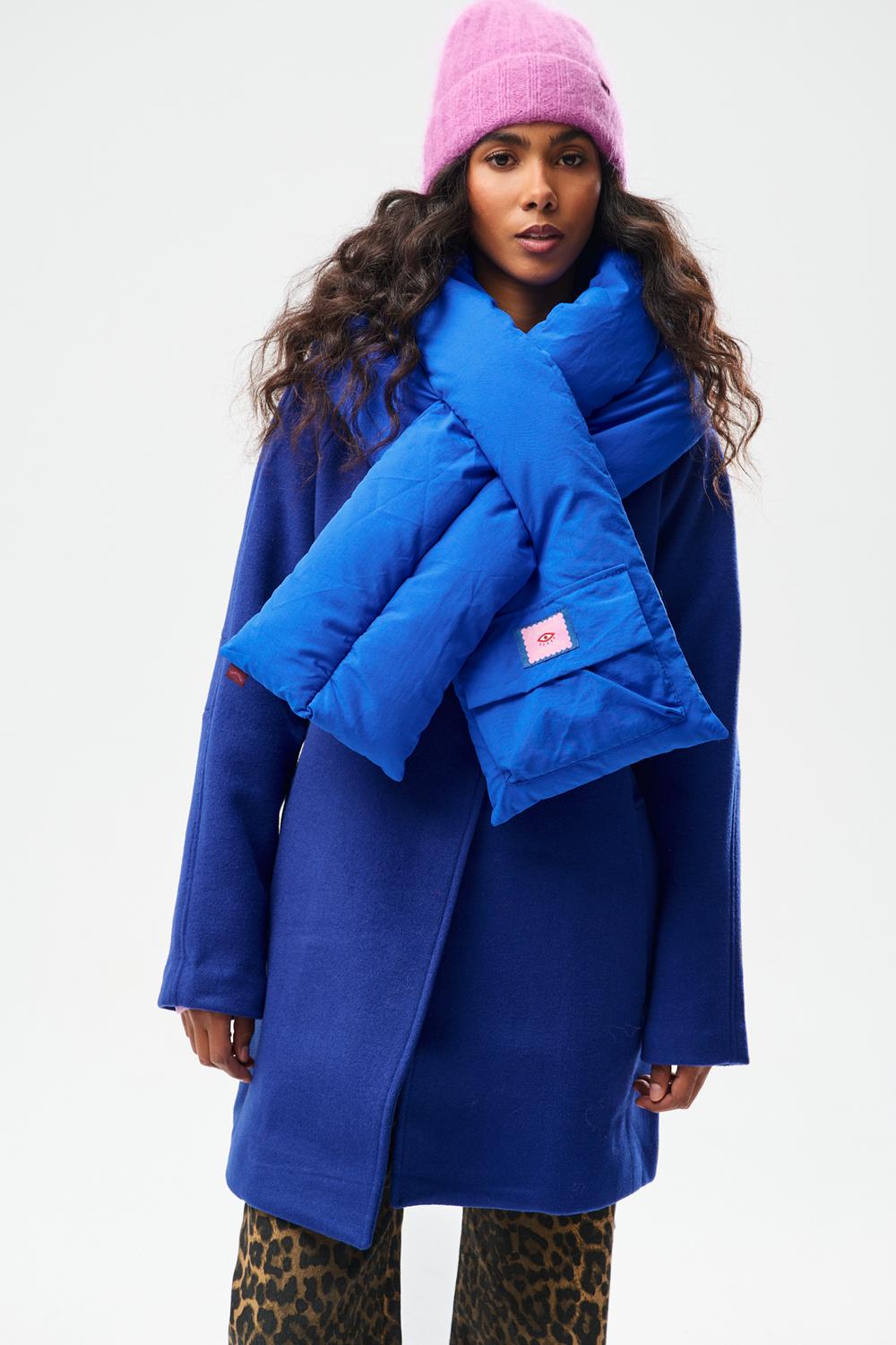Szalik pikowany Cobalt Ice