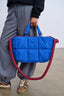 Pikowana torba dwustronna Navy Cloud