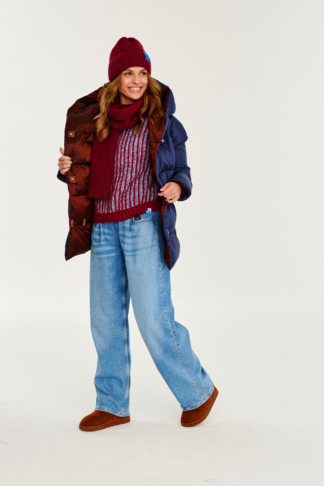 Dwustronna kurtka zimowa Alaska Cinnamon Cloud