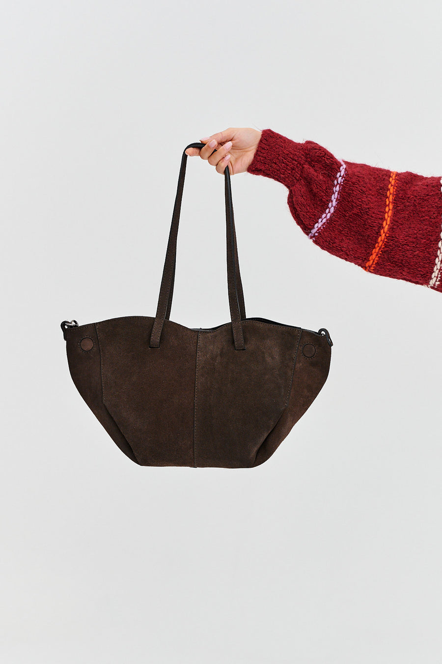 Torebka skórzana typu shopper Chocolate Glow