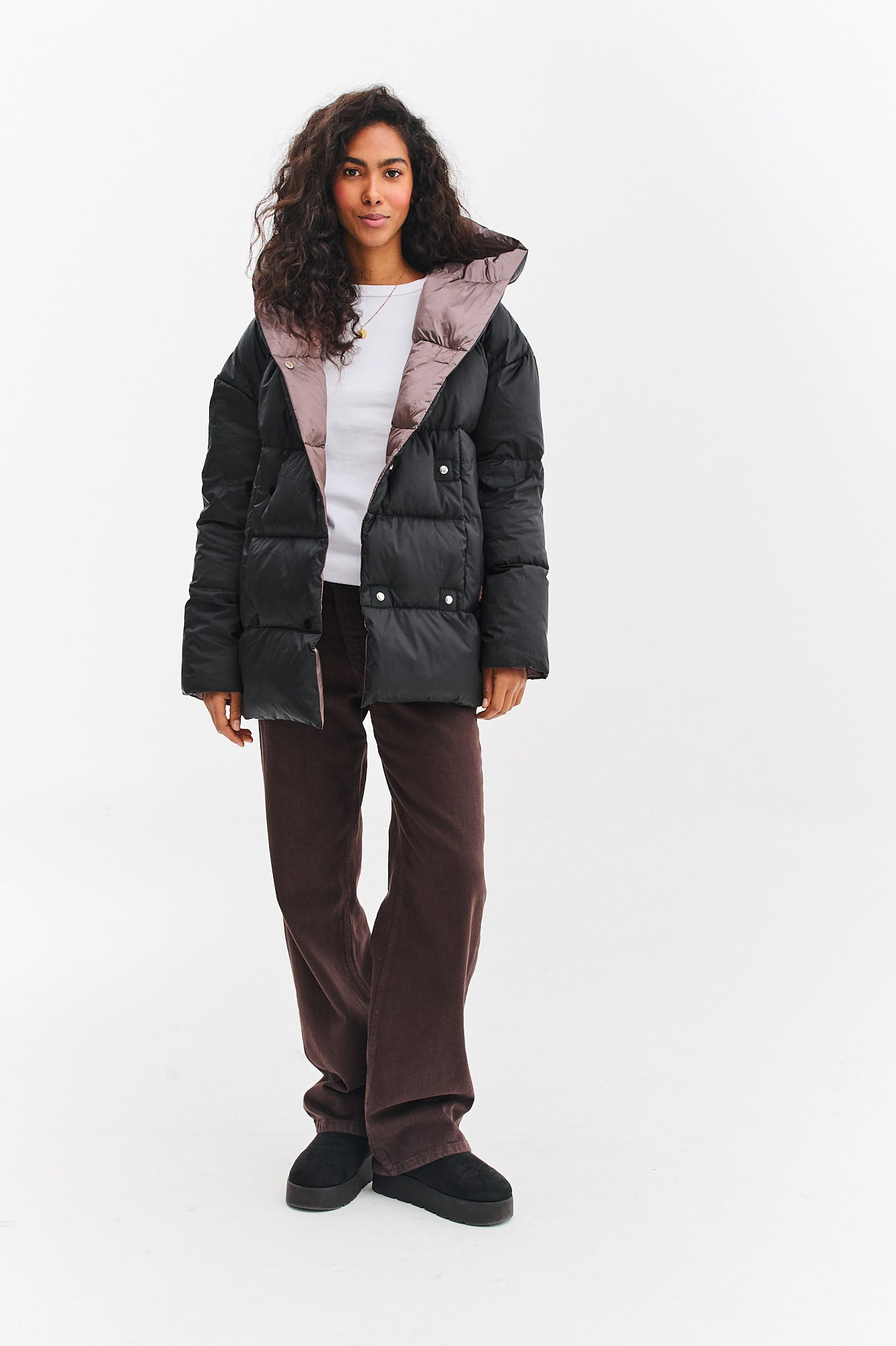 Dwustronna kurtka zimowa Alaska Velvet Earth
