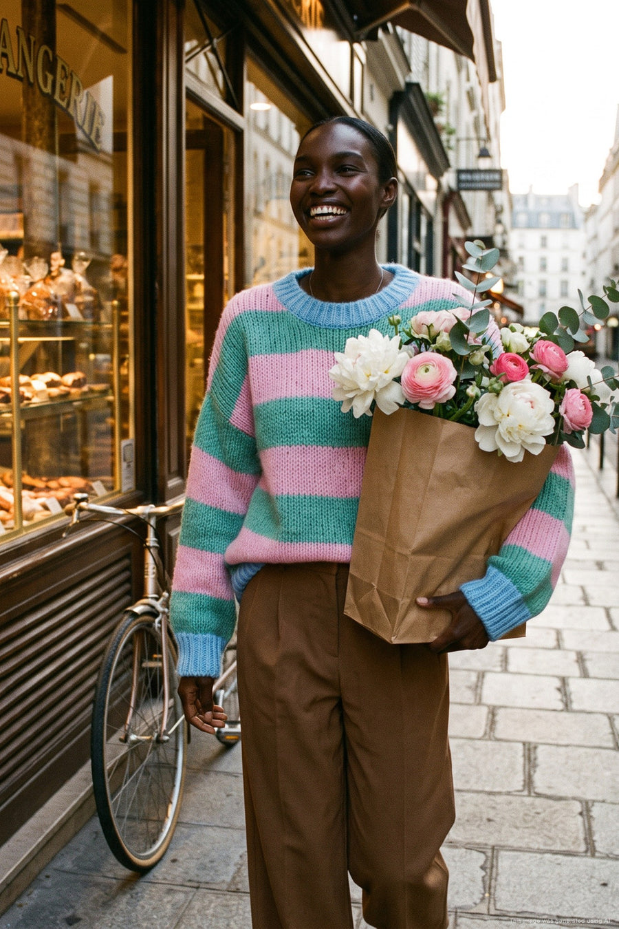 Sweter z wełną Cozy Bubble