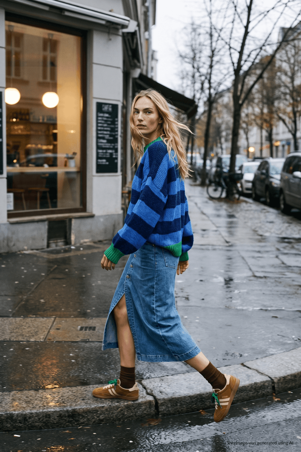 Sweter Raindrop Reflection