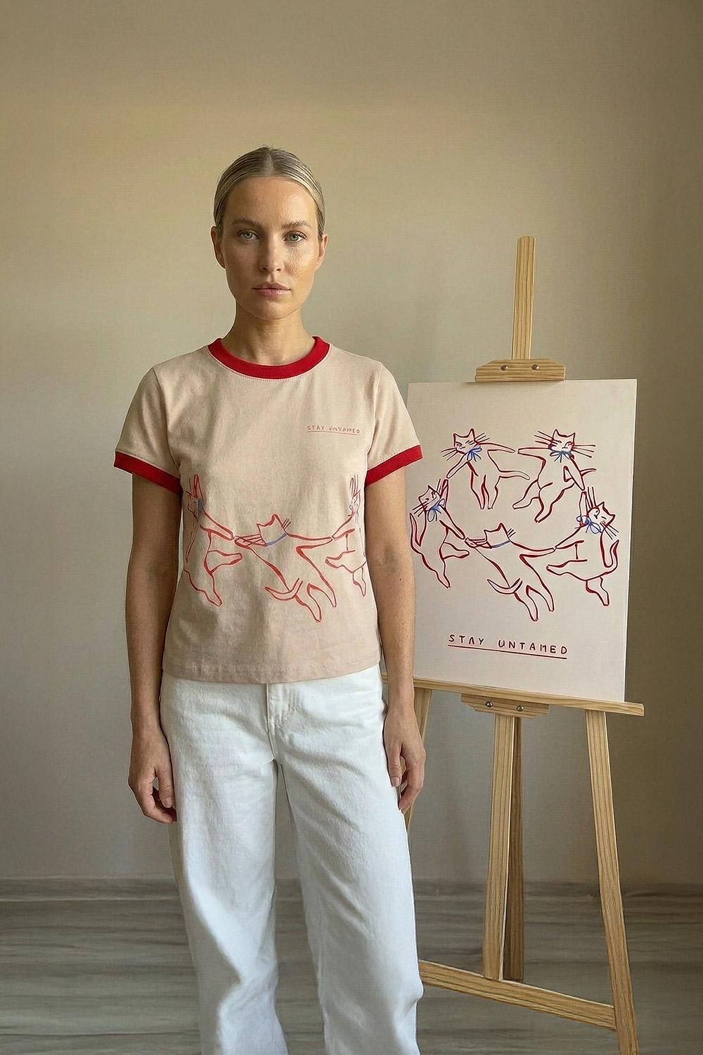 T-shirt Rebel Cats x Kit Agar