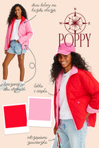 Kurtka dwustronna Poppy Strawberry Sorbet